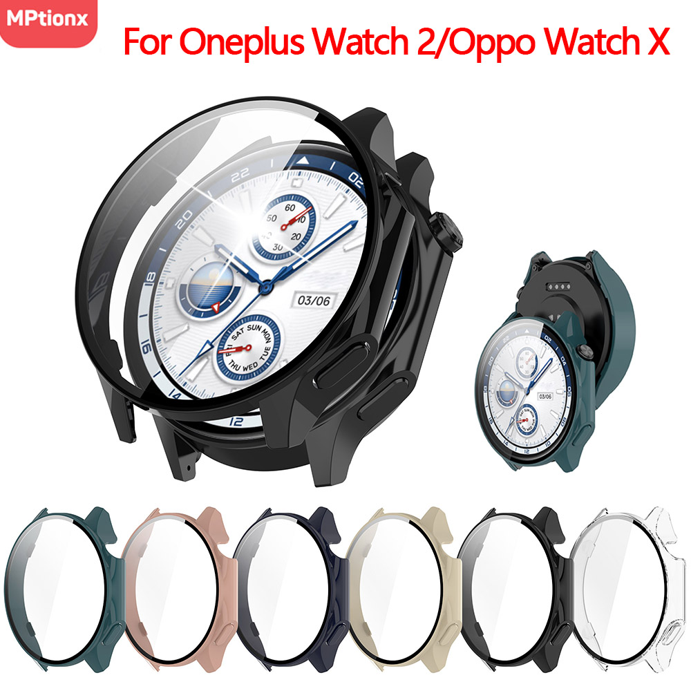 Smartwatch Oppo Watch - Funda de PC + cristal para