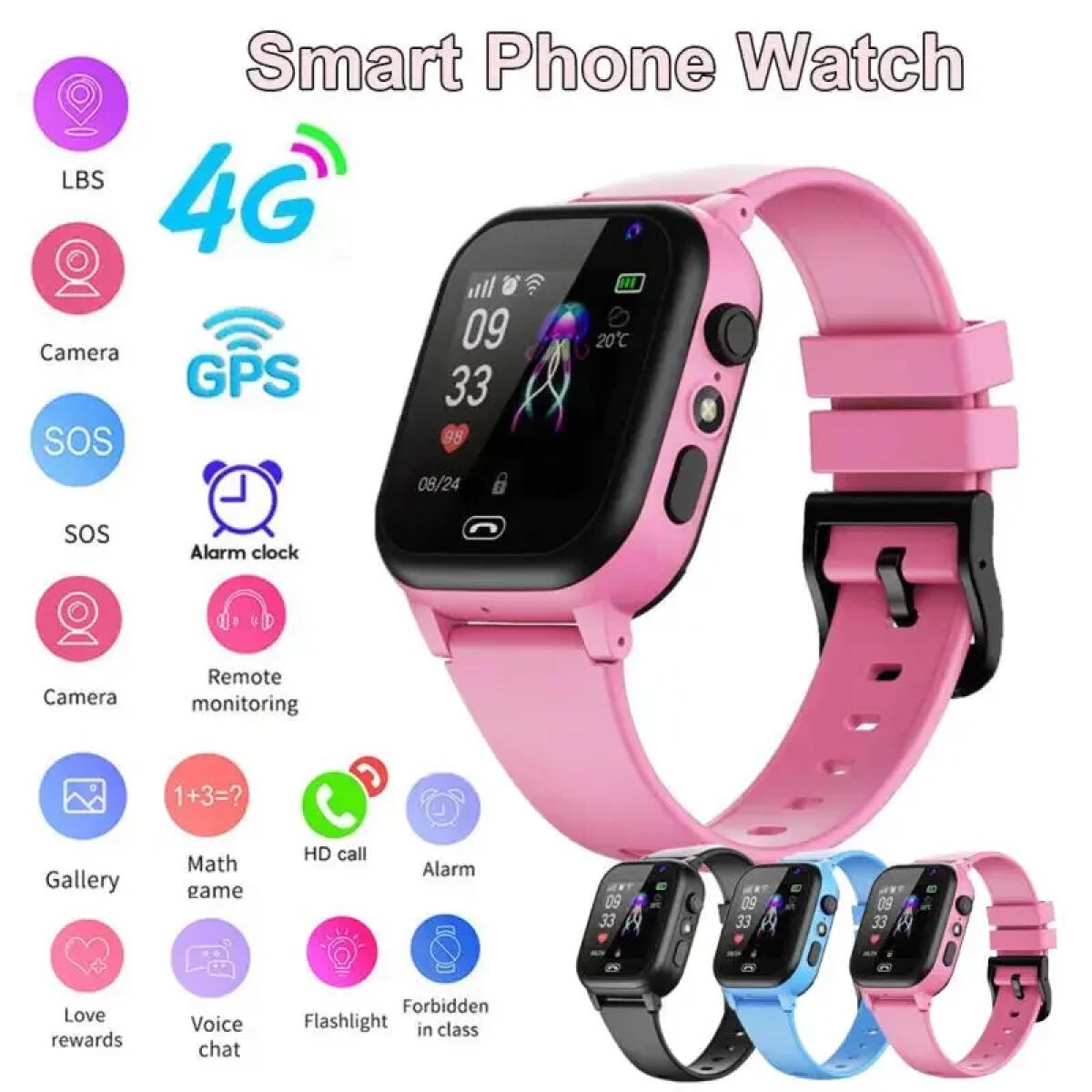 Smartwatch Watches For Kids With Gps - Reloj inteligente para niños 4G multifuncional