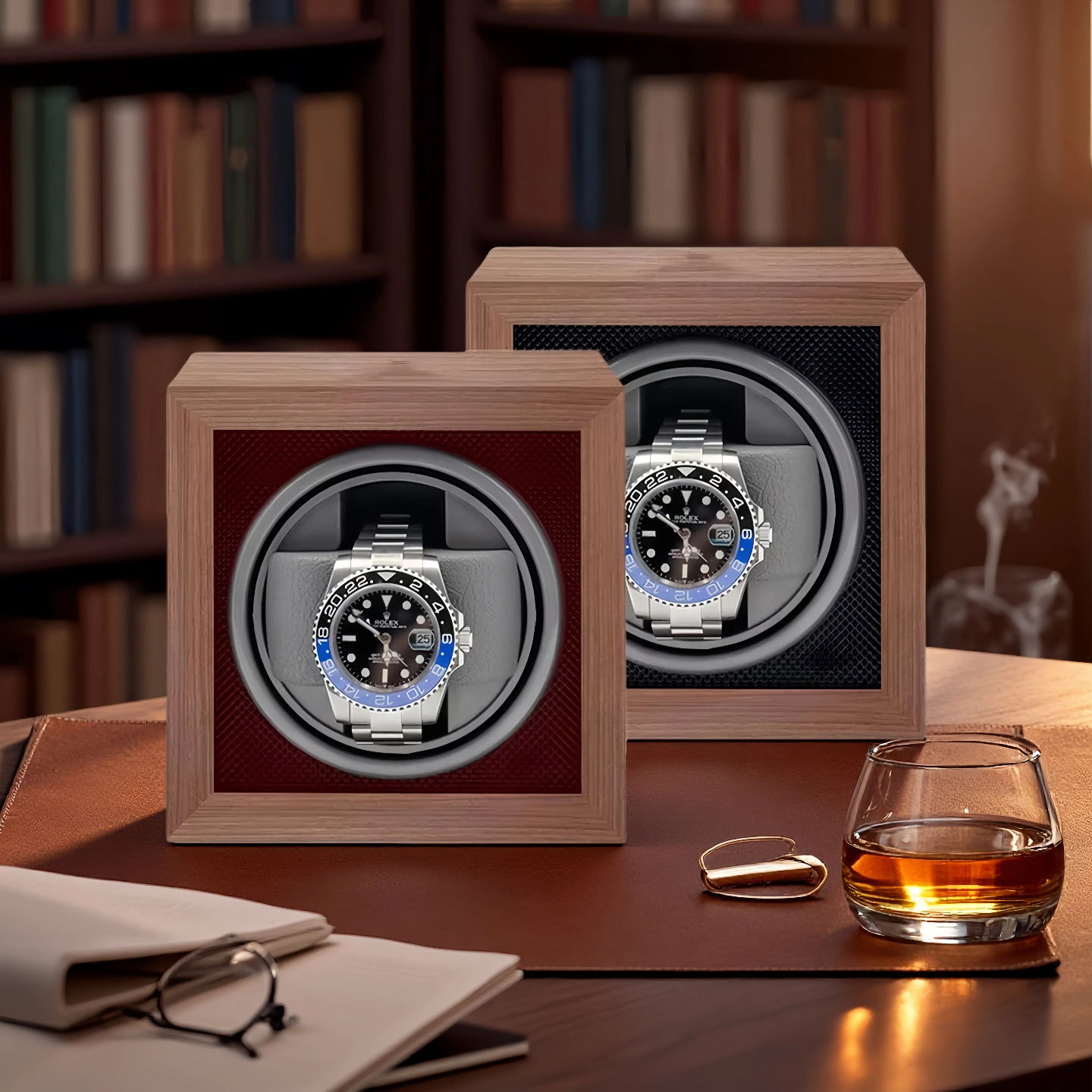 Watch Winder Single - Bobinadora de reloj de madera de