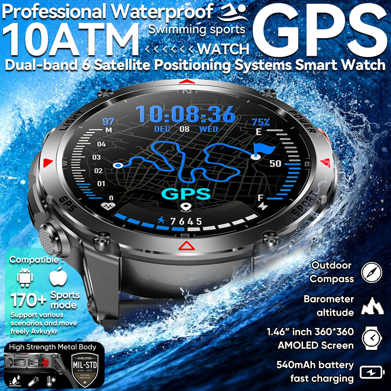 Smartwatch Watches For Men With Gps - Reloj inteligente T-Rex 3 Pro de