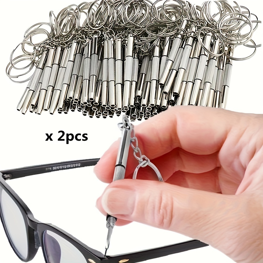 Watch Tool Repair Kit - Dos destornilladores de gafas de acero,