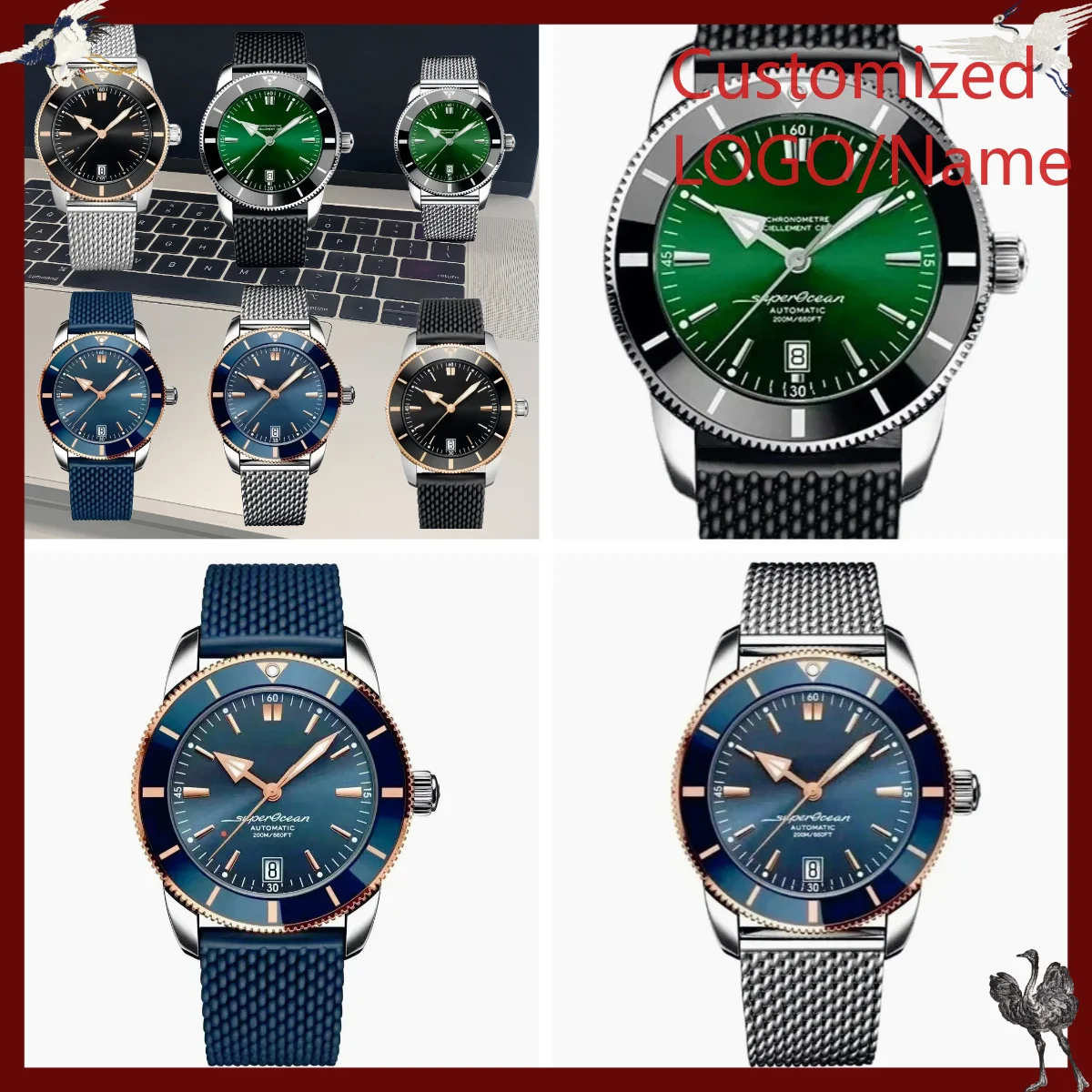 Replacement Watch Bracelet - Reloj Mecánico Automático Deportivo Personalizado A1212