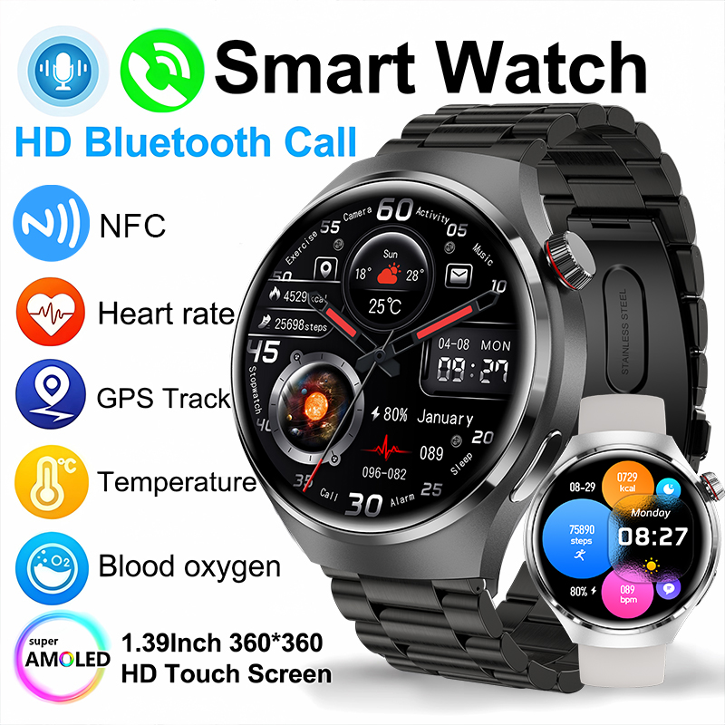 Smartwatch Watches For Men With Gps - Reloj Inteligente 2026 con Monitor de