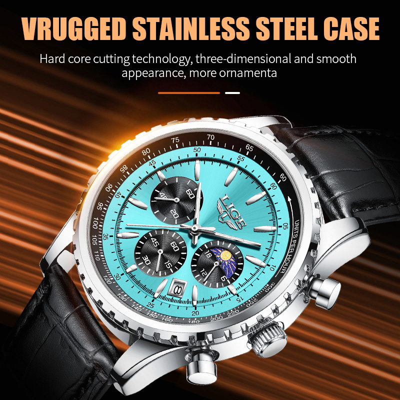 Reloj LIGE de Lujo para Hombre - Smartwatch Branded Watches For Men reseña y precio