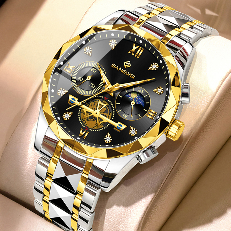 Relojes BANGWEI para hombre, m - Smartwatch Branded Watches For Men reseña y precio
