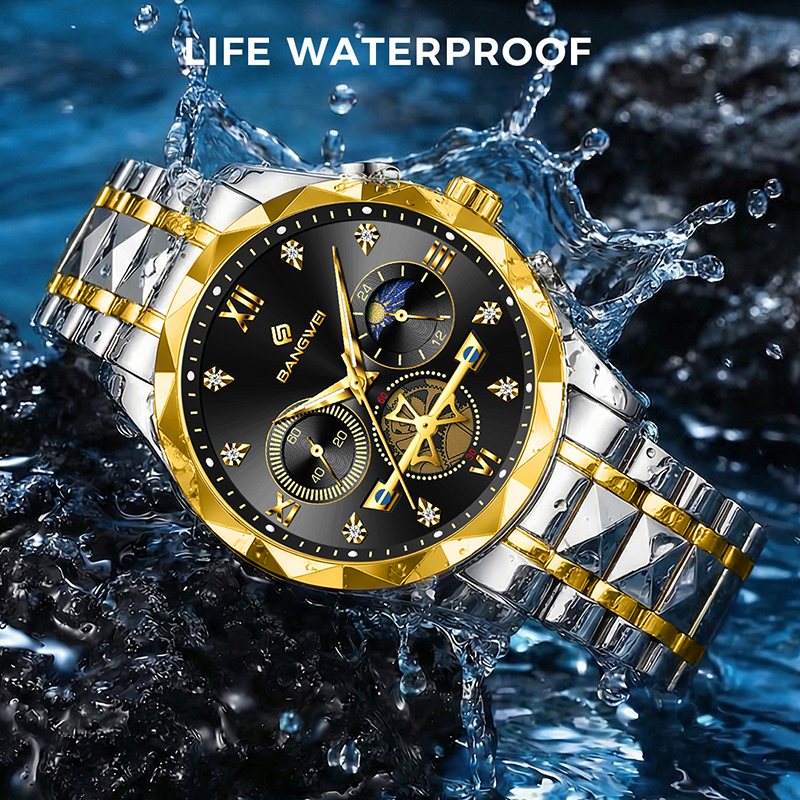 Relojes BANGWEI para hombre, m - Smartwatch Branded Watches For Men reseña y precio