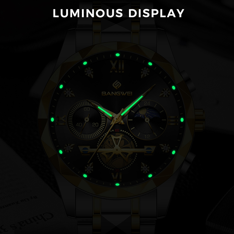 Relojes BANGWEI para hombre, m - Smartwatch Branded Watches For Men reseña y precio