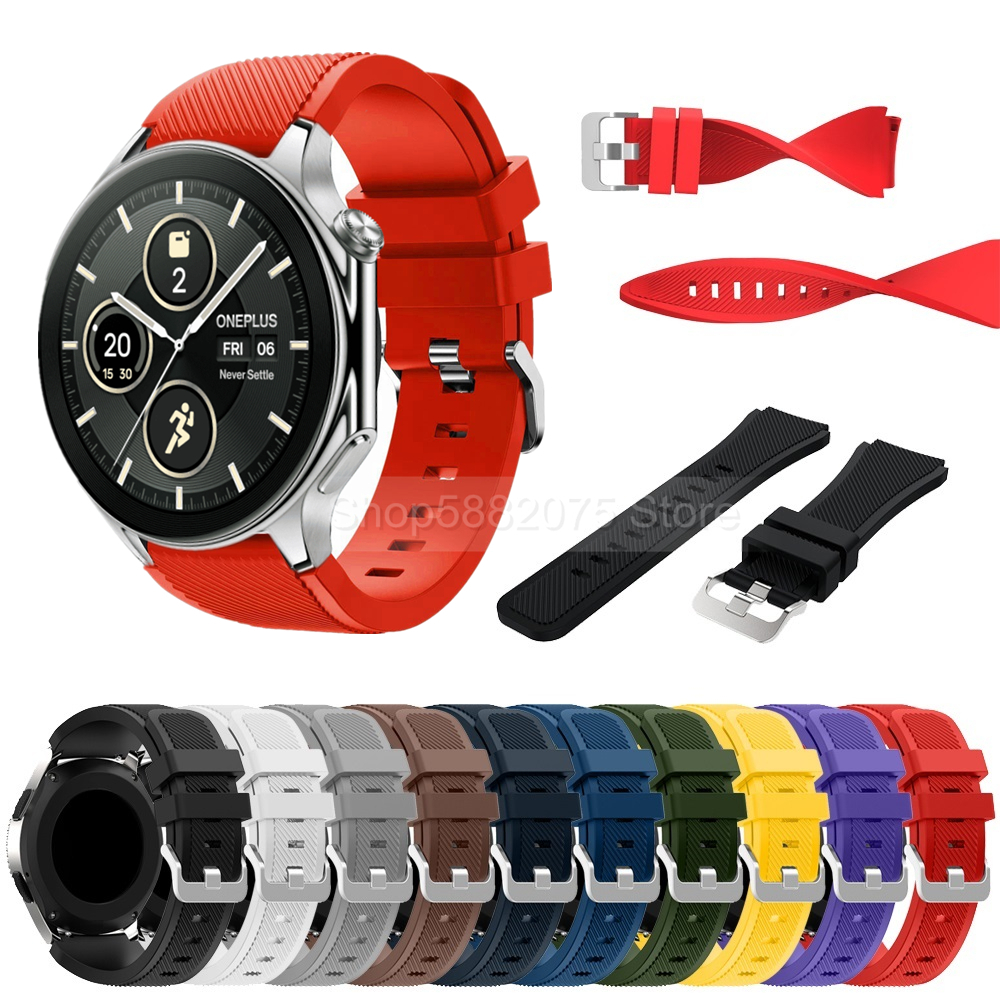 Correa de silicona de 22mm par - Smartwatch Oppo Watch reseña y precio