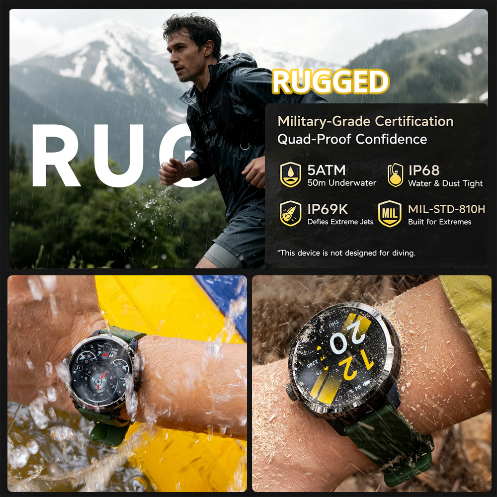 Ulefone Armor Watch Pro Smartw - Smartwatch Watches For Men With Gps reseña y precio
