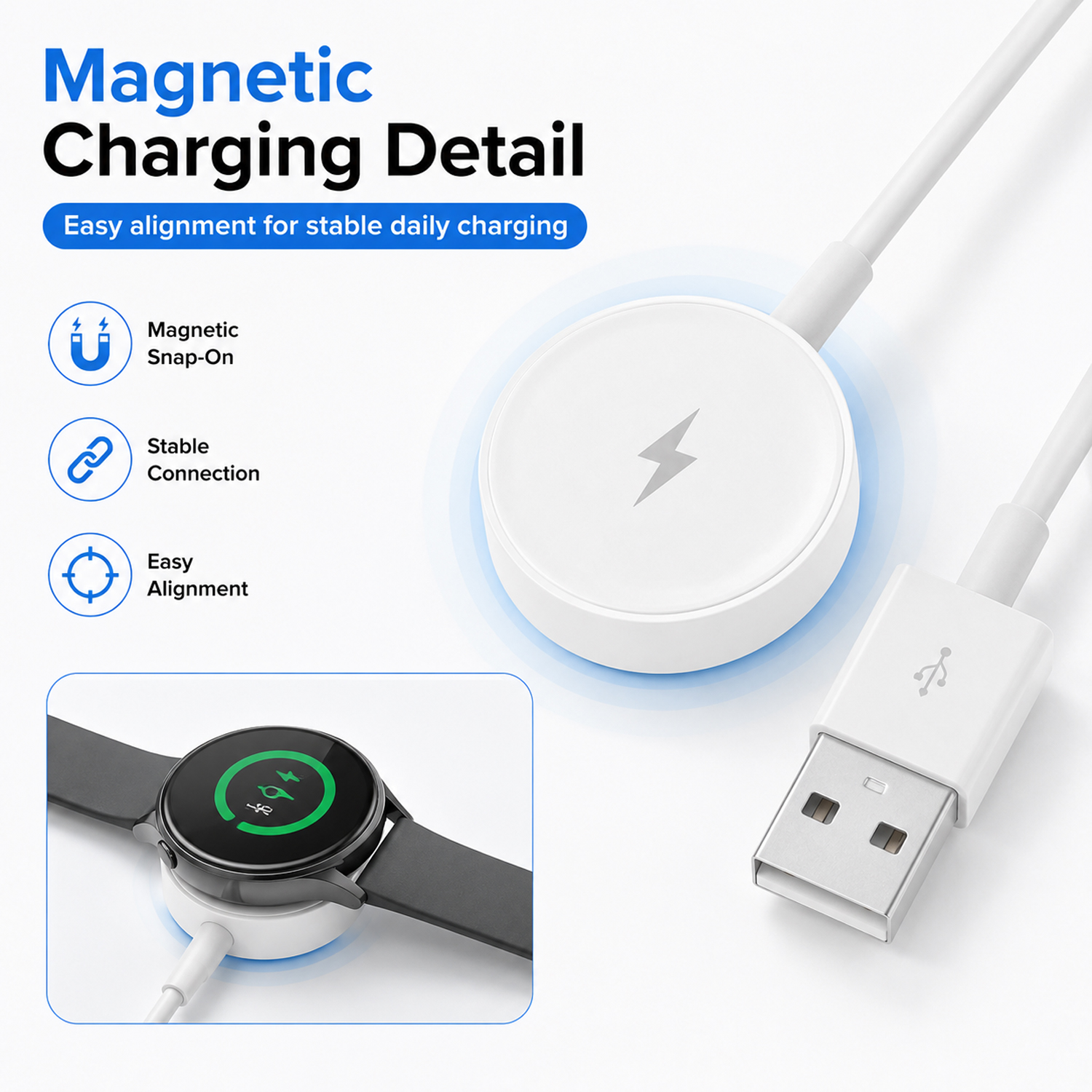 Adaptador de Cargador USB para - Fossil Watches Smartwatch Charger reseña y precio