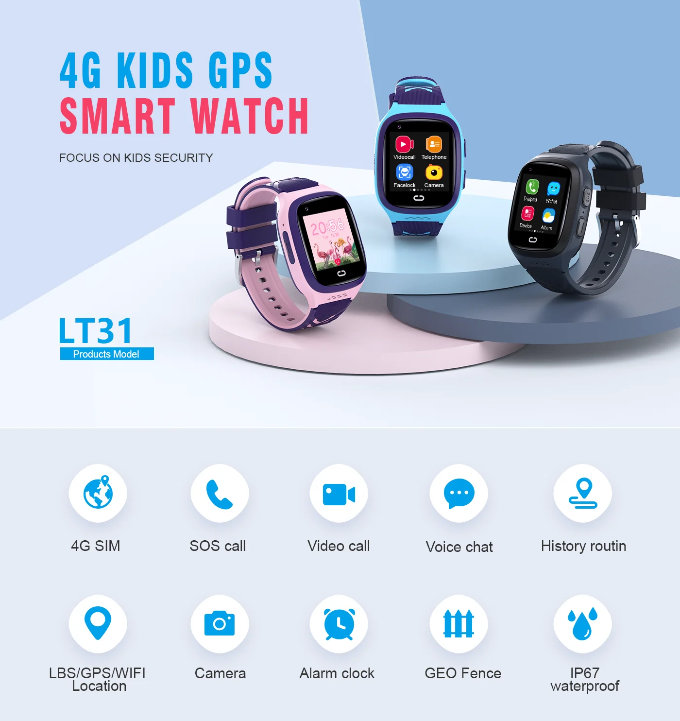 Reloj inteligente 4G para niño - Smartwatch Watches For Children reseña y precio