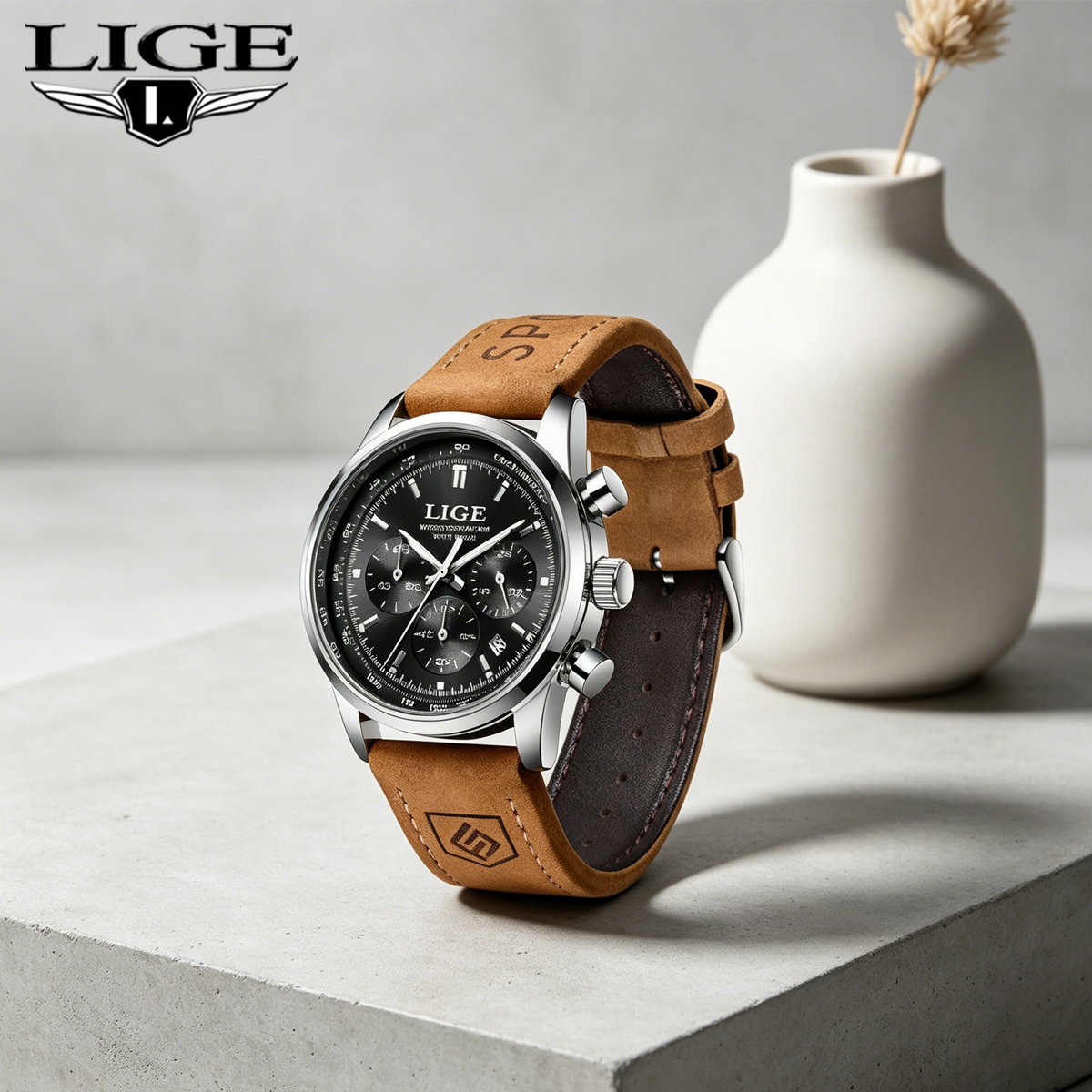 Reloj de cuarzo LIGE de la mej - Smartwatch Branded Watches For Men reseña y precio