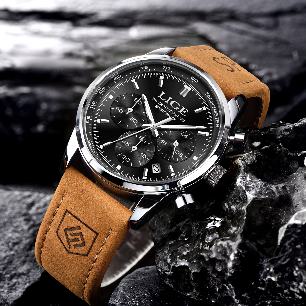 Reloj de cuarzo LIGE de la mej - Smartwatch Branded Watches For Men reseña y precio