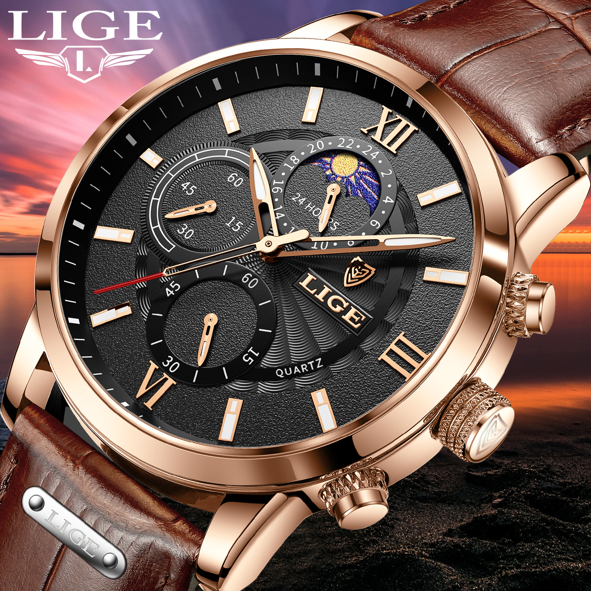 Reloj LIGE de moda para hombre - Smartwatch Branded Watches For Men reseña y precio