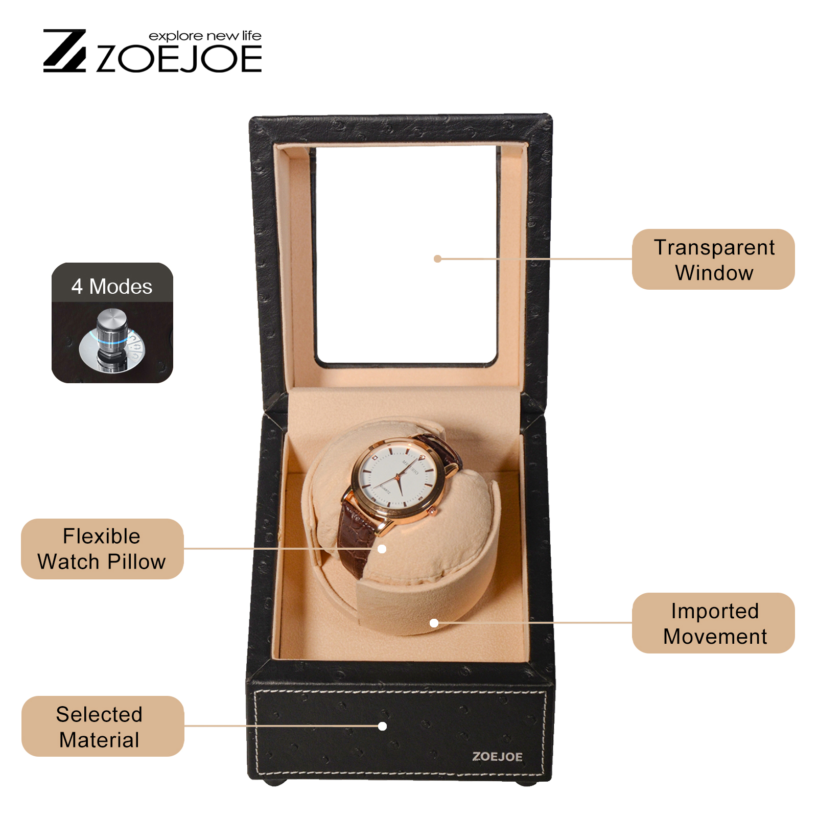 ZOEJOE - Estuche para Reloj Au - Watch Winder Single reseña y precio