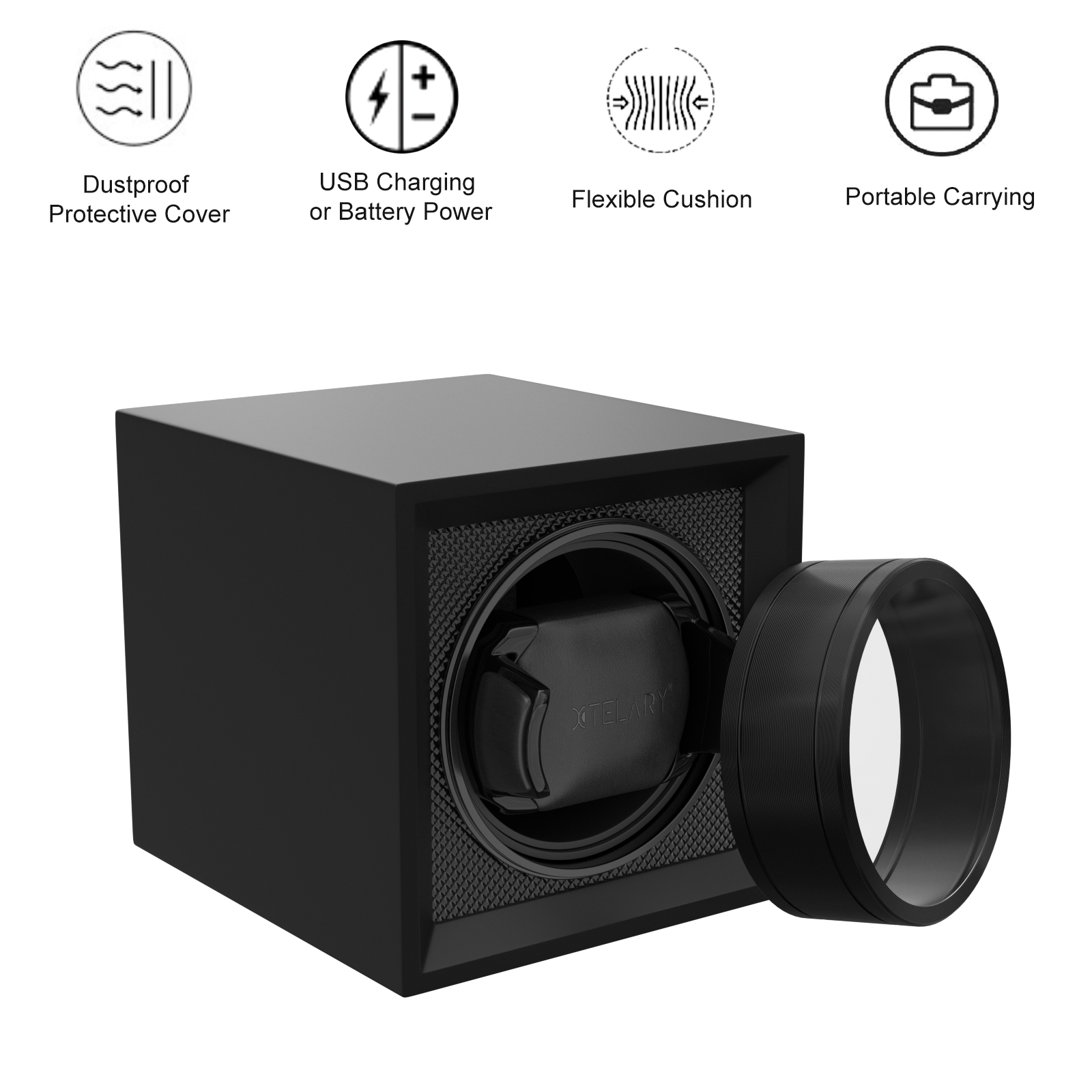 Estuche para un solo reloj con - Watch Winder Single reseña y precio