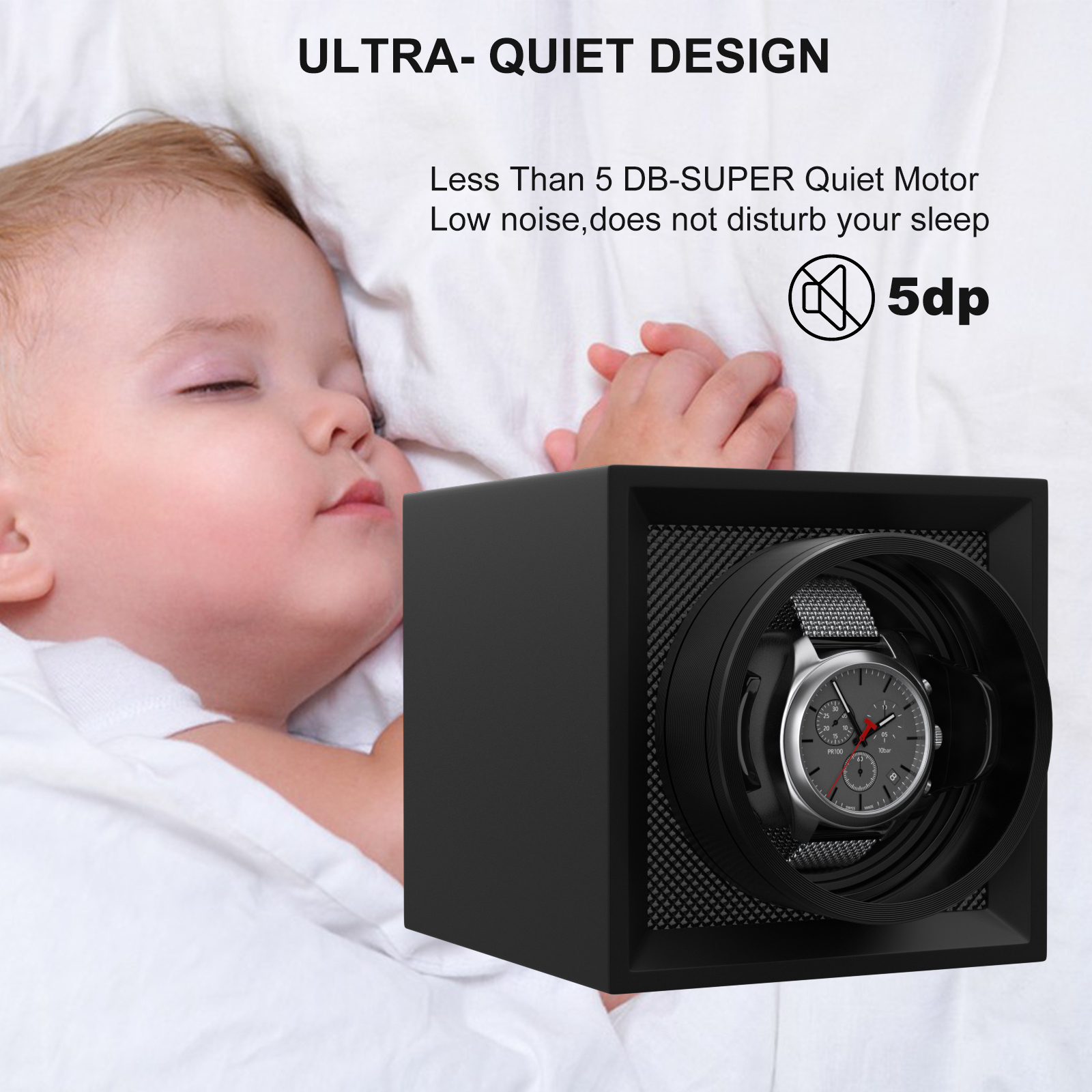 Estuche para un solo reloj con - Watch Winder Single reseña y precio