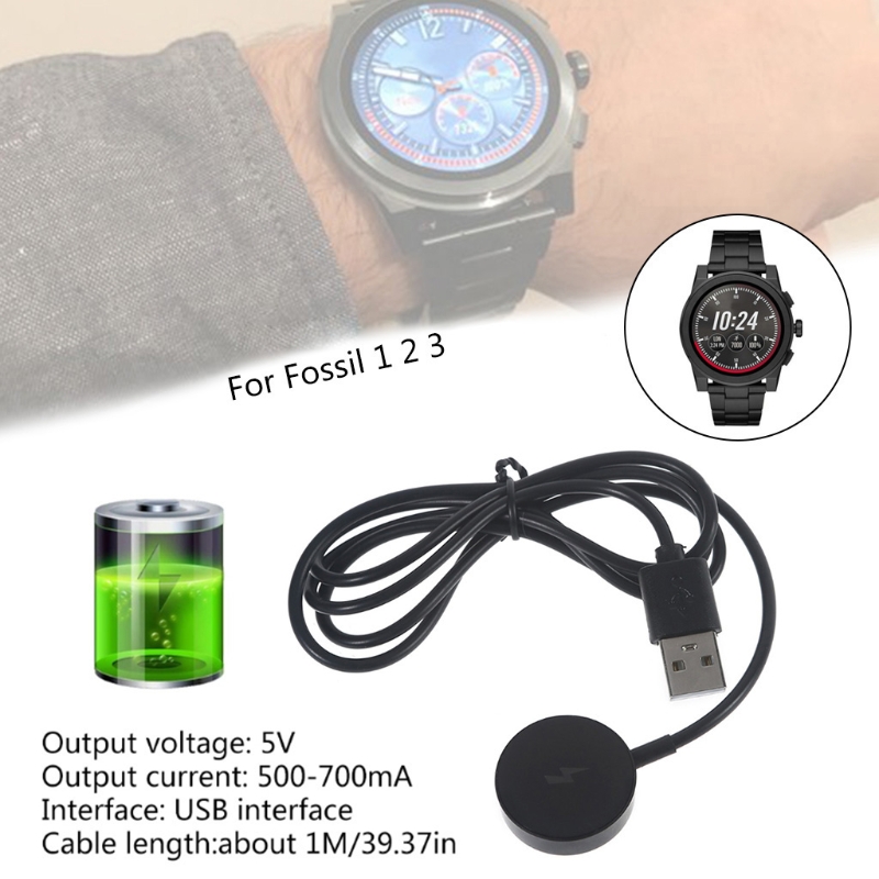 Adaptador de cargador de reloj - Fossil Watches Smartwatch Charger reseña y precio