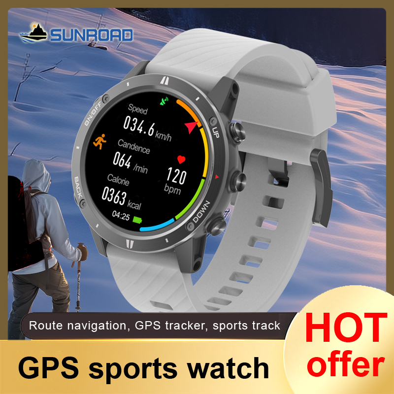 Sunroad-reloj deportivo inteli - Smartwatch Watches For Men With Gps reseña y precio